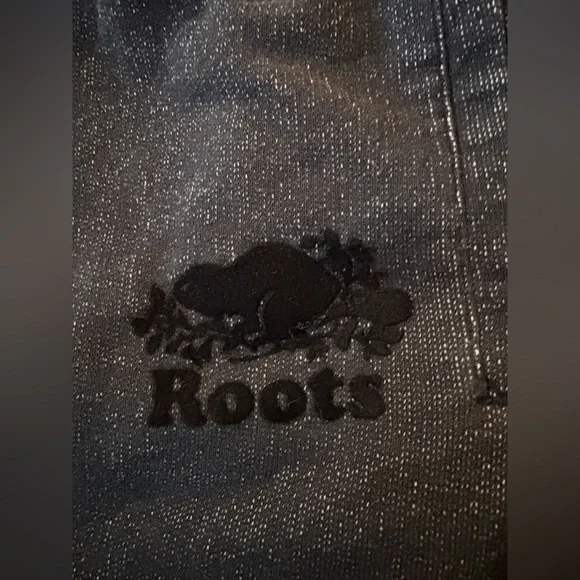 Roots Black Salt and Pepper Sweatpants with Pockets - Picture 2 of 6